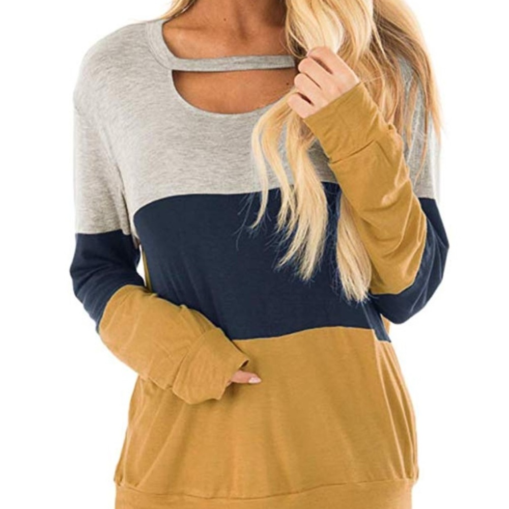 Women's Color Block Sweater Tunic